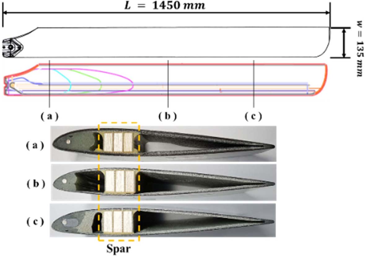 Rotor blade specimen